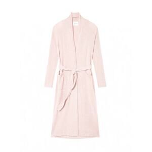 NWT White + Warren 100% Cashmere Long Robe Size L Pink Sand $595 #9B609